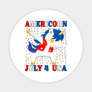 Americorn July 4th USA Star Spangled Banner. Magnet